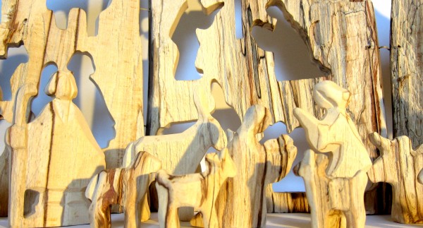 gestocktes Buchenholz